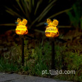 Solar Dual Bird Resin Ground Plug in Lamp